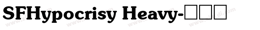 SFHypocrisy Heavy字体转换